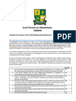 Scoil Chríost An Slánaitheoir 20094A: Checklist For Review of The Child Safeguarding Statement