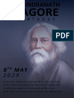 Rabindranath Tagore Birthday Poster
