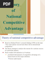 Theory of National Competitive Advantage