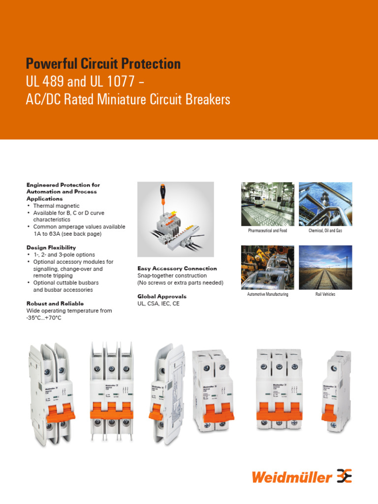 Lit1705 Mcb Acdc Series Circuit Breaker Flyer Pdf Direct Current
