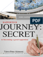 Rapporteur Journey Secret of Becoming A Good Reporteur