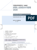 CSCO尿路上皮癌诊疗指南2020