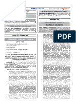 Ley 31990 Modifica El Codigo Procesal Penal Proceso Especial Por Colaboracion Eficaz LPDERECHO