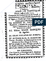 D. Torres Villarroel, Los Quatro Astrologos Peregrinos Pronóstico para 1735 (1734)