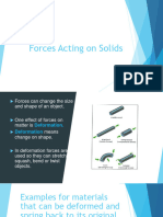 5.1 Forces Acting On Solids