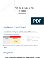 Clase 1 SISTEMAS DE ECUACIONES - INTRODUCCIÓN