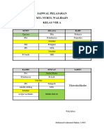 Jadwal Pelajaran