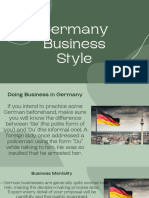 Germany Business Style