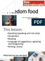 Freedom Food Lesson Plan B2
