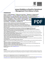 International Consensus Guideline On Small For Gestational Age: Etiology and Management From Infancy To Early Adulthood