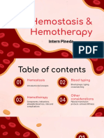 Hemostasis and Hemotherapy - Pineda (April Rotator)