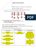 Collision Theory Summary Answers