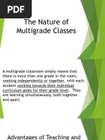 The Nature of Multigrade Classes