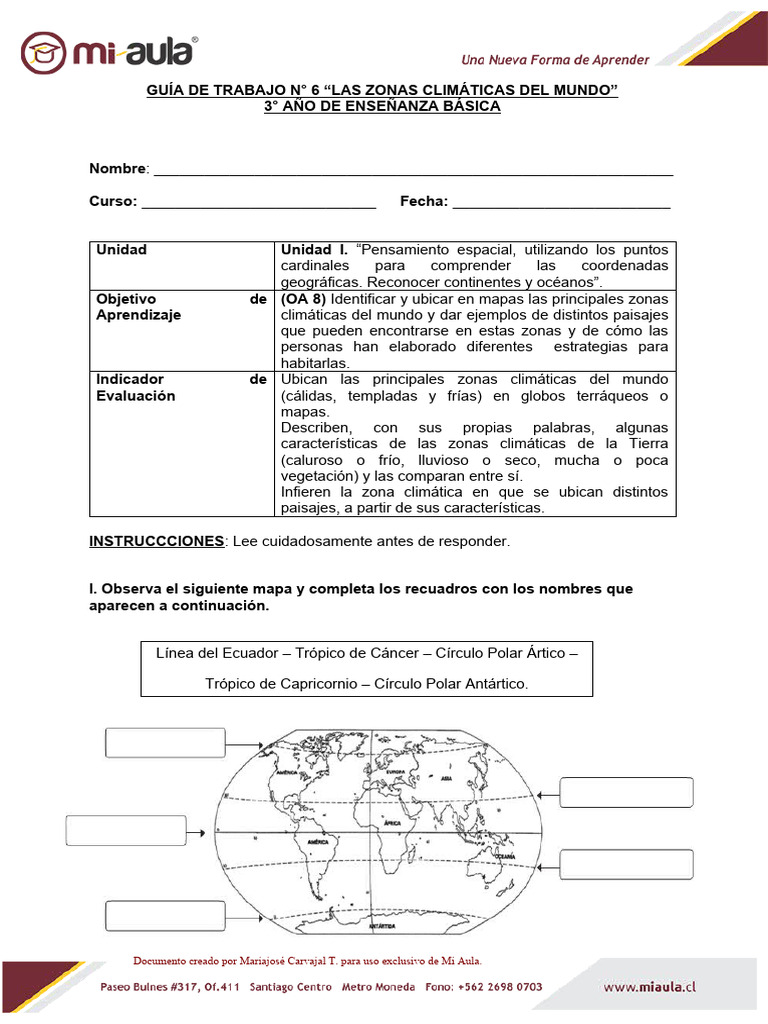Guia 6 Las Zonas Climaticas Del Mundo 96737 20240415 20180314 144207 ...