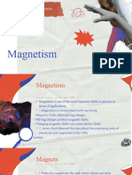 Magnets and Magnetism Science Quiz Presentation in A Orange Blue and Gray Collage Style