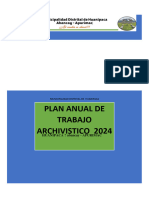 Plan Anual Archivistico Municipal 2024 Version Final