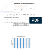 Capítulo 4 - Distribuições de Probabilidade de Variáveis Discretas - Apontamentos