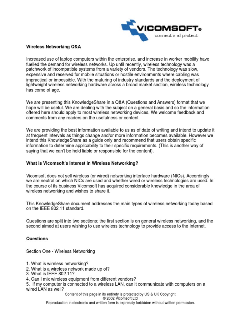 Wireless Qa | PDF