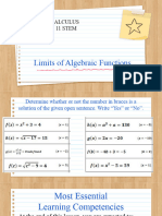 q3 Lesson 1 Limits of Algebraic Function