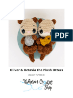 Oliver & Octavia The Plush Otters: Crochet Pattern by