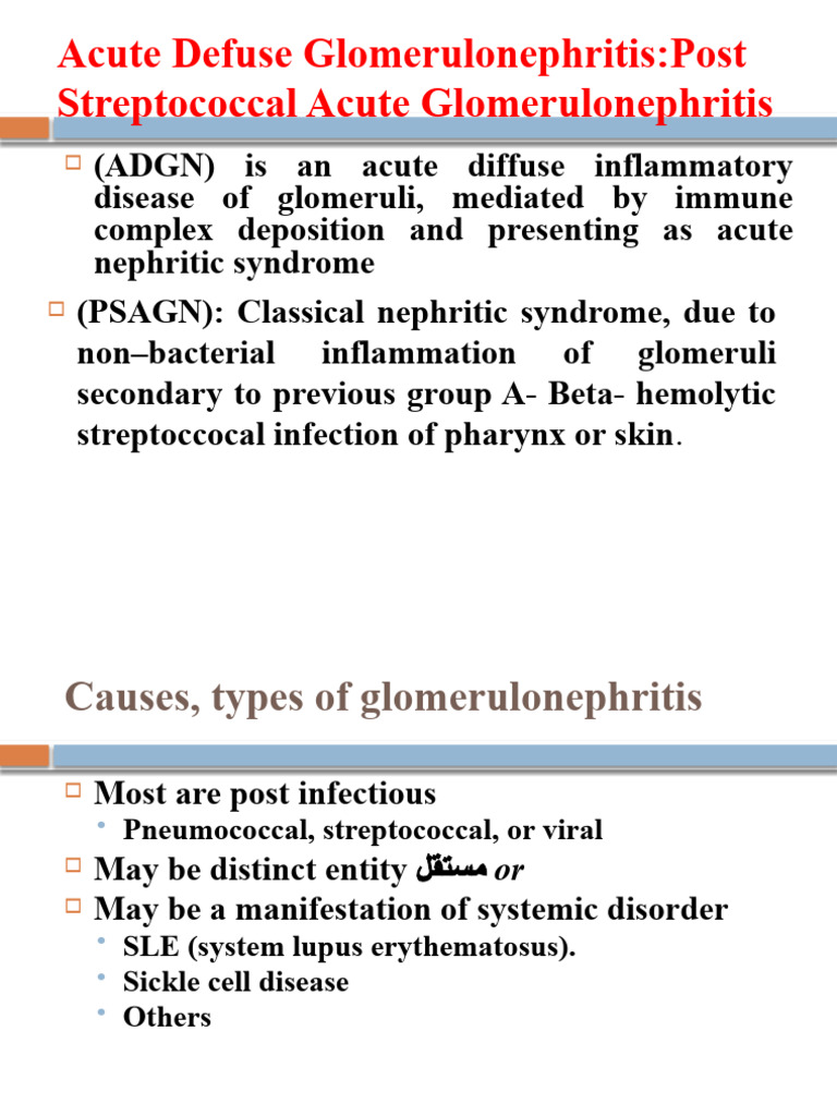 Acute Post-Streptococcal Glomerulonephritis | PDF | Medical Specialties ...