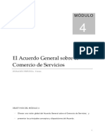 El Acuerdo General Sobre El Comercio de Servicios: Módulo