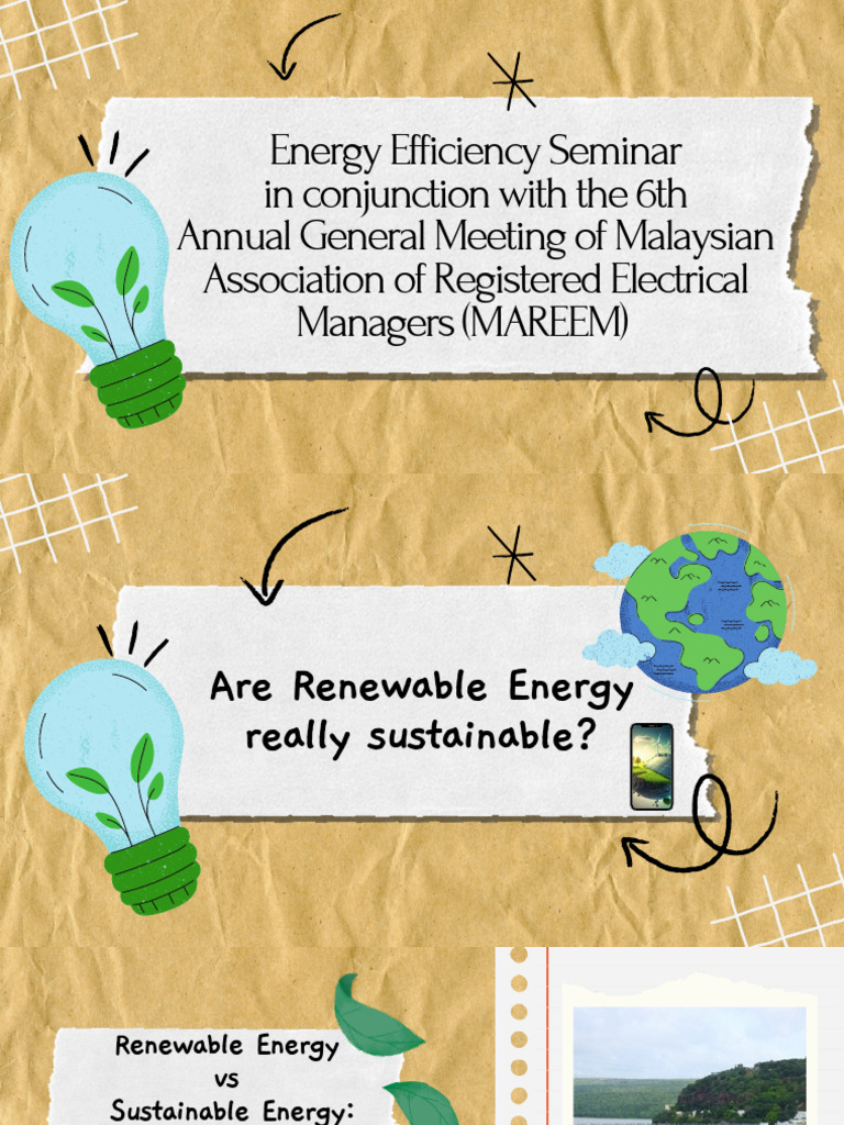 Renewable vs Sustainable Energy Explained | PDF | Renewable Energy ...