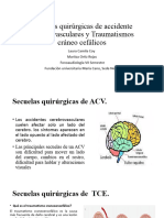 Secuelas quirúrgicas de accidente cerebrovasculares y Traumatismos cráneo