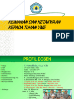 Keimanan Dan Ketaqwaan KPD Tuhan Yme