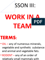 Work in A Team