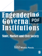 Smita Mishra Panda - Engendering Governance Institutions - State, Market and Civil Society (2008)