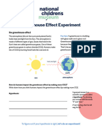 Greenhouse Effect Experiment Worksheet