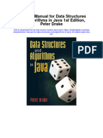 Full download Solution Manual For Data Structures And Algorithms In Java 1St Edition Peter Drake pdf