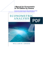 Full Download Solution Manual For Econometric Analysis 7Th Edition by Greene PDF