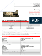 2594-Cummins 605kw Ktaa19 G6a 550kw