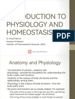 Introduction To Physiology and Homeostasis