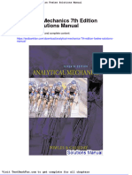 Analytical Mechanics 7Th Edition Fowles Solutions Manual PDF