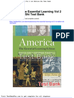 America The Essential Learning Vol 2 1St Edition Shi Test Bank PDF