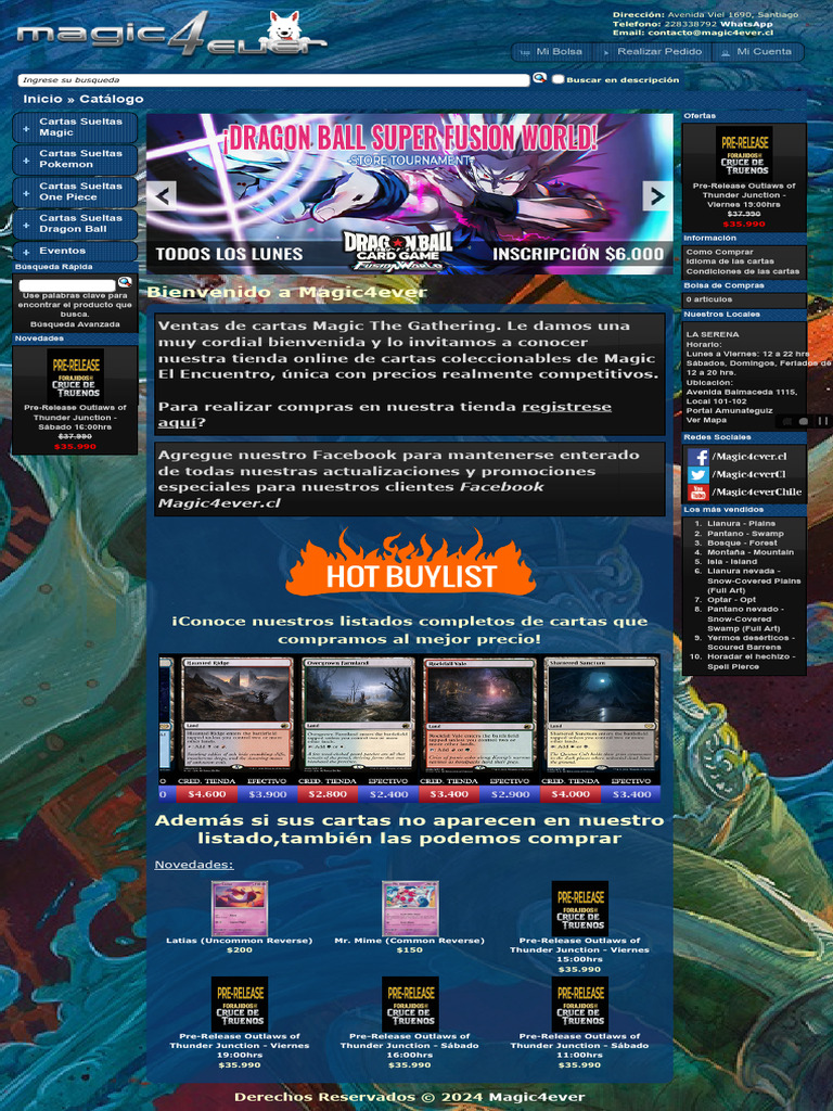 Venta de cartas Magic en línea | PDF