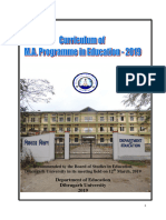 Dib. Uni MA Education (CBCS) Syllabus 2019