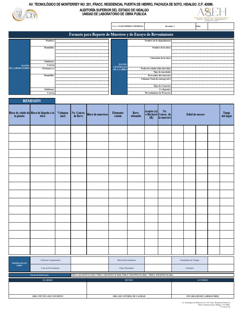 Ulop MPDRCF Frmer 01 | PDF | Laboratorios