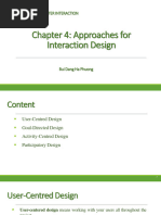 Chap4 Approaches For Interaction Design