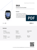 Caudalimetro Ultrasonico S6A - Datasheet