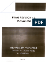 Answers of Final Revision Sheet 1 - part 1 - 1st hour-1