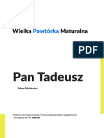 Notatki WielkaPowtorkaMaturalna Pan Tadeusz