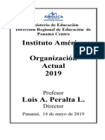 Organización Actual 2019 Practica