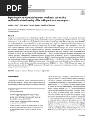 Exploring the relationship between loneliness, spirituality 520_2022_Article_6800