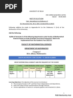 BSC (H) Mathematics