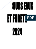 Concours Eaux Et Forets Affiche