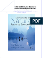 Environmental and Natural Resource Economics 11th Edition Ebook PDF